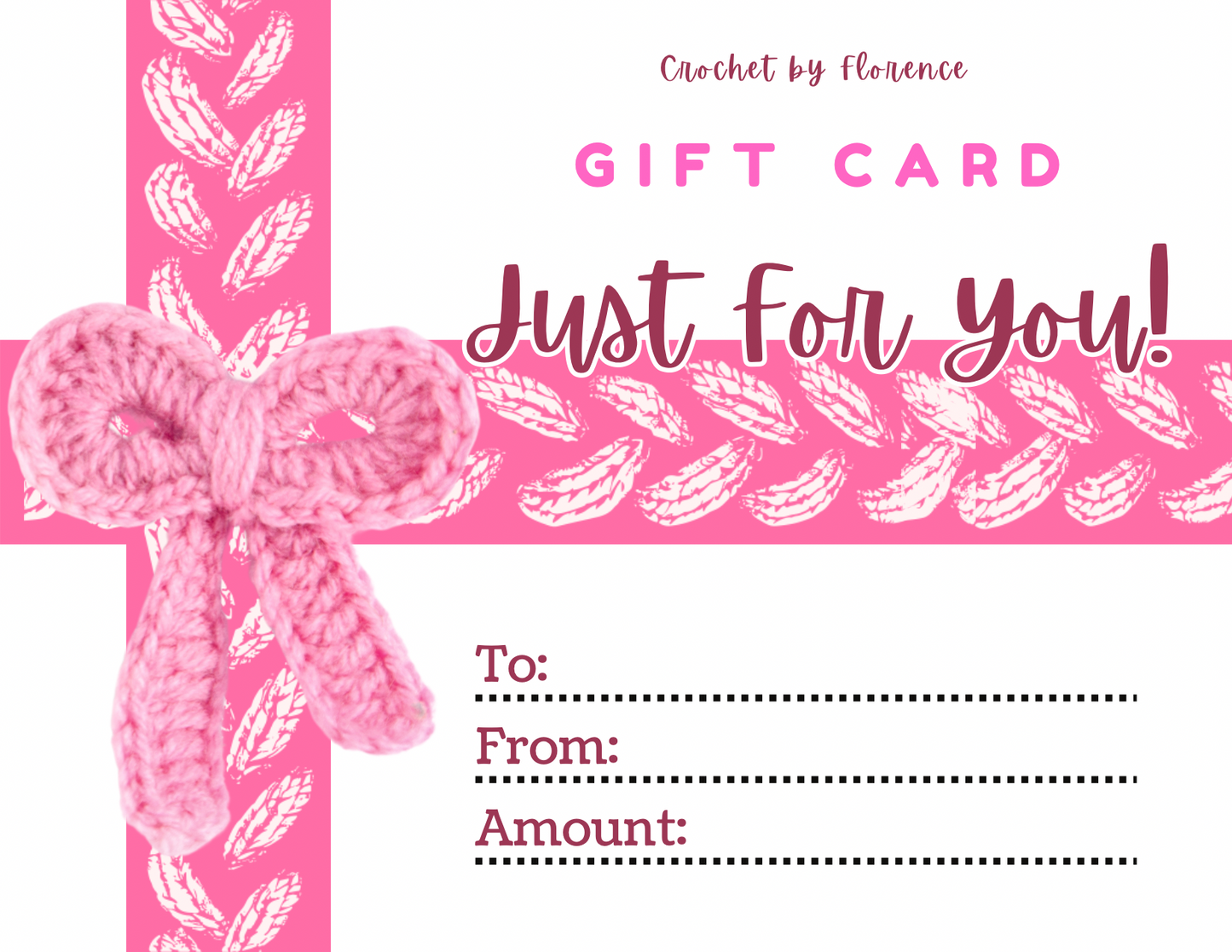 Crochet by Florence Gift Card (digital only)