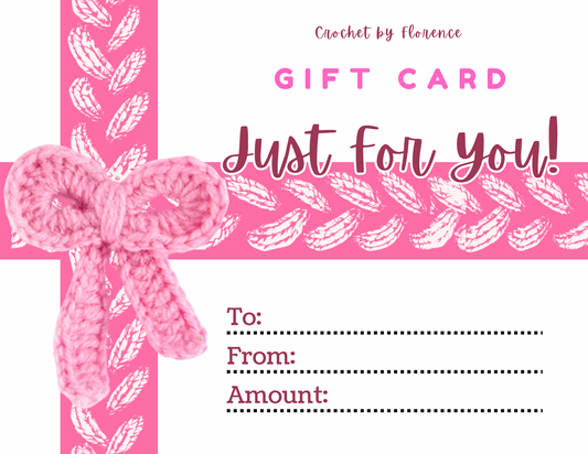 Crochet by Florence Gift Card (digital only)